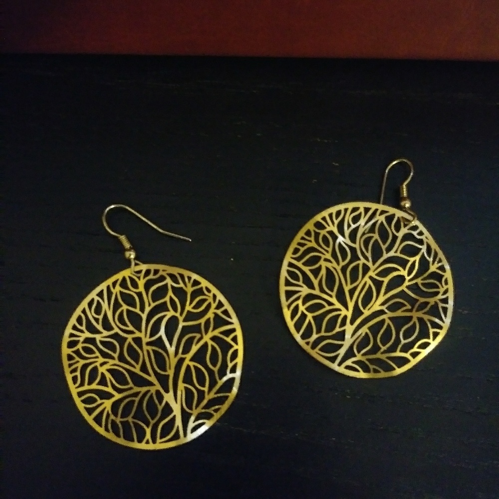 Gold Statement Earrings